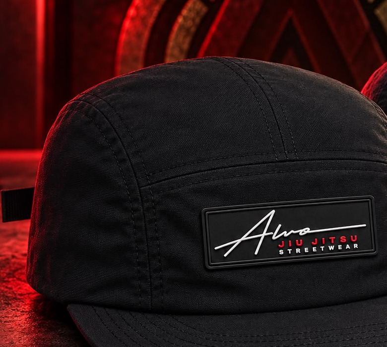 Boné ALVO five panel preto, frente