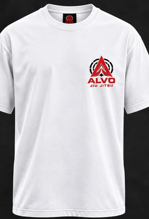 Camiseta ALVO streetwear kanji branca, frente